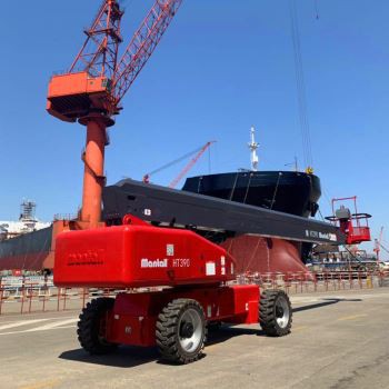 Shipyard Self-propelled Diesel Telescopic Boom Lift
