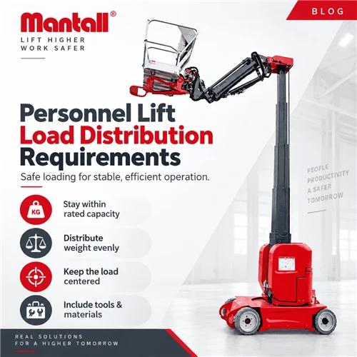 What Are the Load Distribution Requirements for a Personnel Lift?