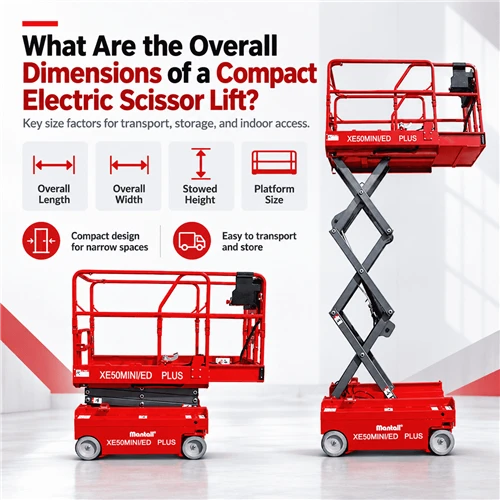 What Are the Overall Dimensions of a Compact Electric Scissor Lift?