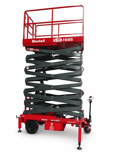 XE-A160S 16m Mobile Electric Scissor Lift with Auxiliary Drive